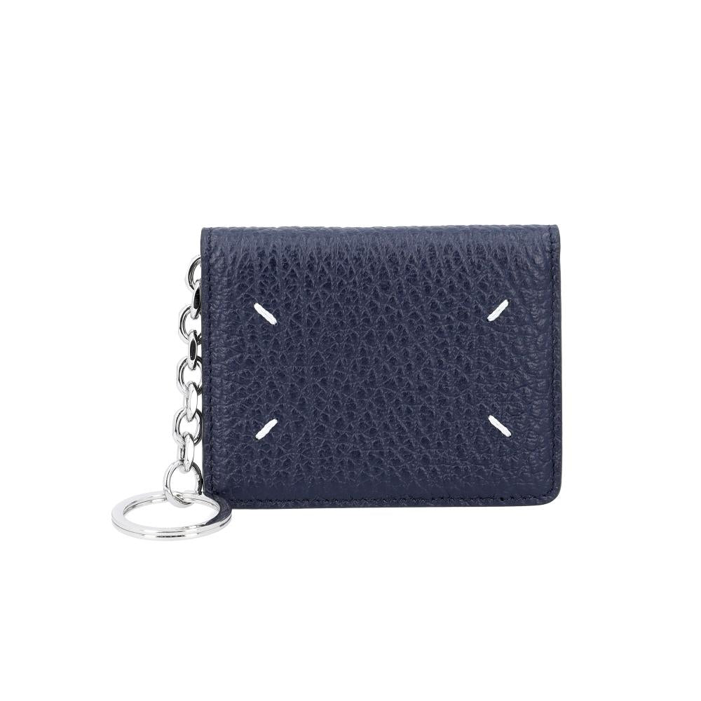 Maison Margiela Unisex Stitch Grain Leather Card Holder Wallet