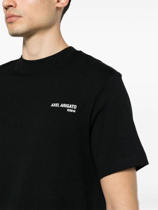 AXEL ARIGATO Black Short Sleeve T-Shirt Men’s Cotton A2215003 BLACK