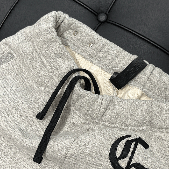 Chrome Hearts Grey Relaxed Fit Sweatpants with CH Embroidery