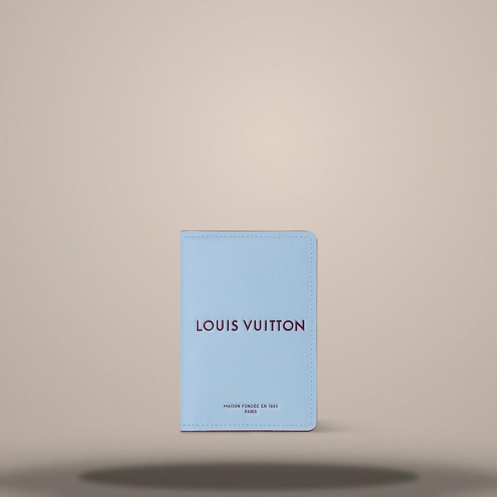 Louis Vuitton Pocket Organizer Frost Blue Men's Wallet M2A445