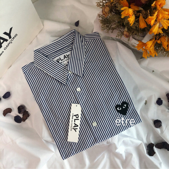 Comme des Garcons Stripe Long Sleeve Shirt Men Women AS