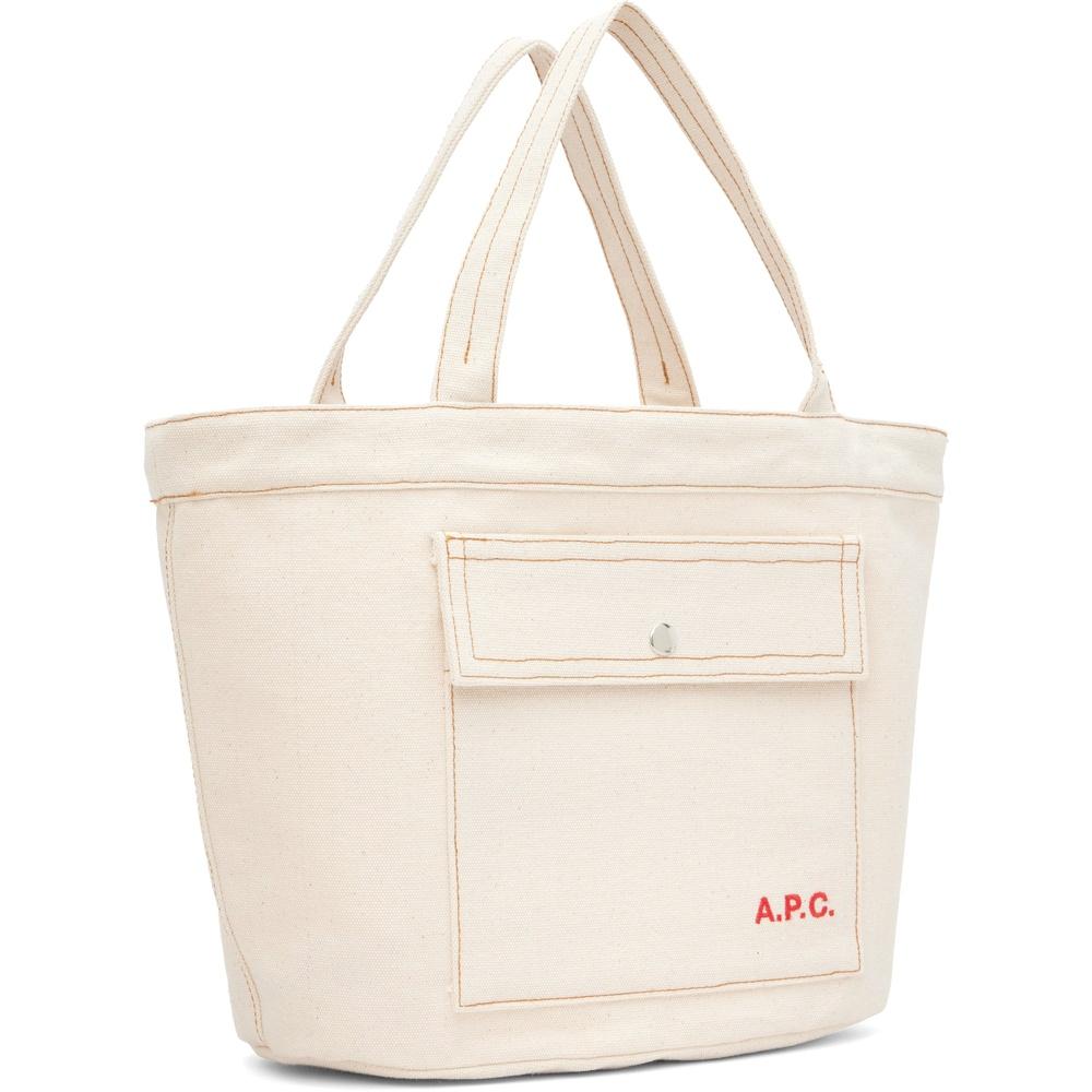 A.P.C. Jade Tote Bag Brown Leather