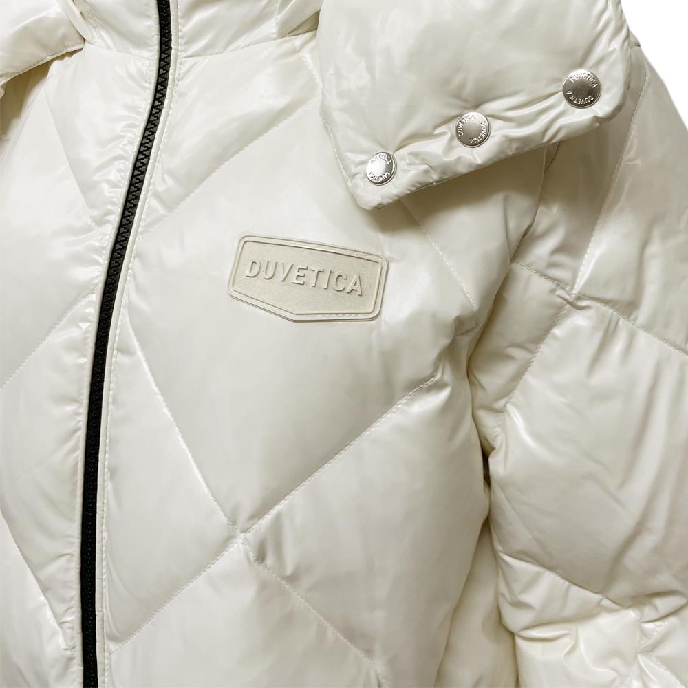 Duvetica CONZA Logo Patch Puffer Jacket Cream VDDJ30646K0001 CRL
