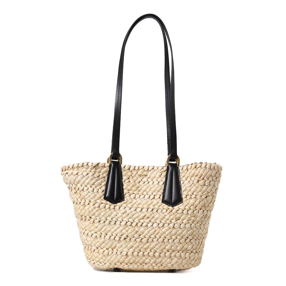 Max Mara Panier M Straw Shoulder Bag Black 2345110238600 PANIERM 002 STK