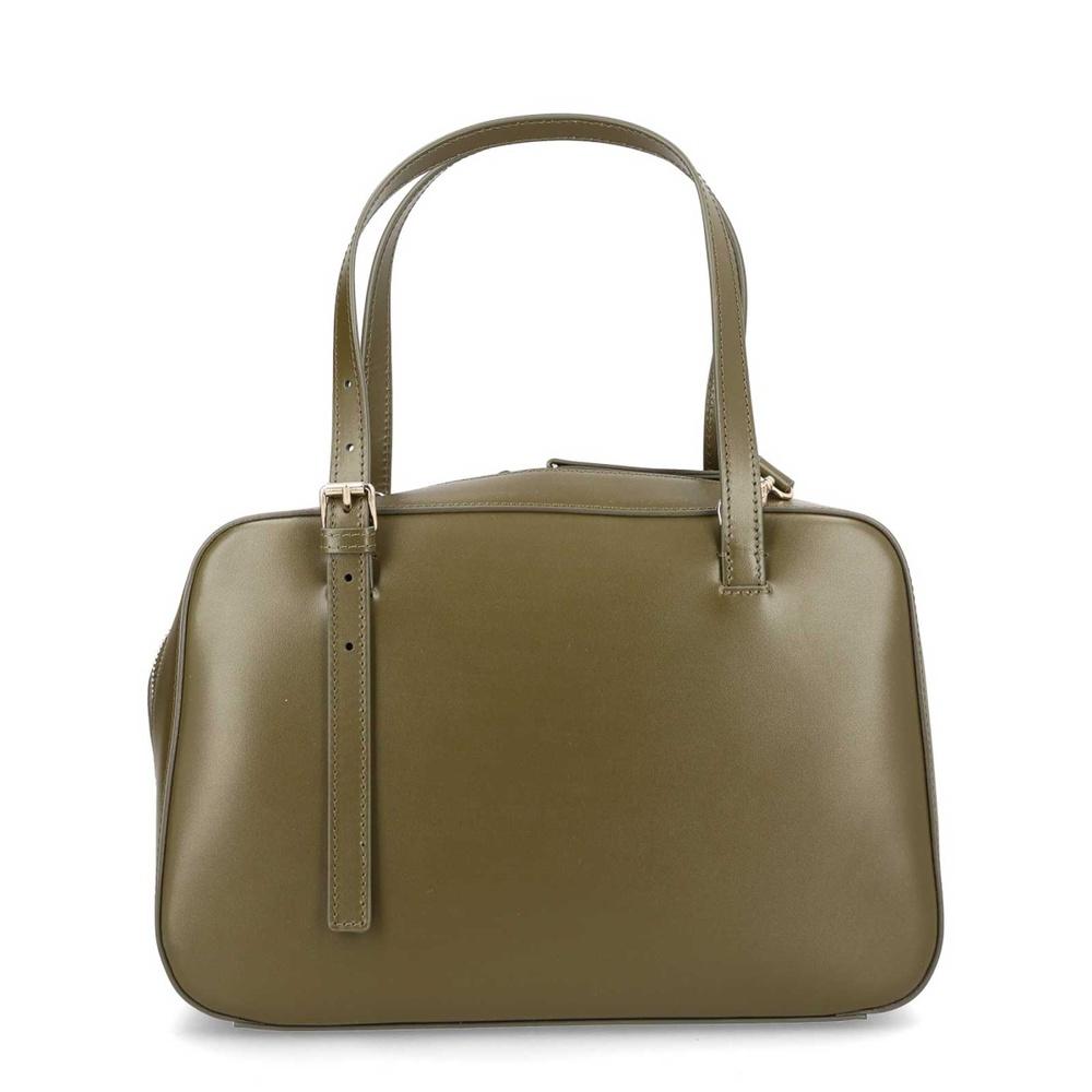 A.P.C. Virginie Box Shoulder Bag Leather Green