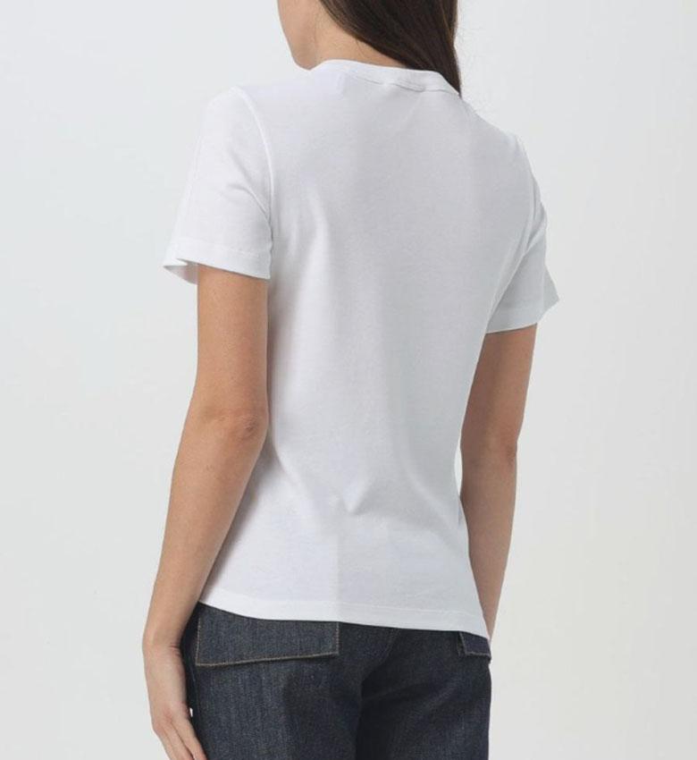 Helmut Lang Embroidered Logo Slim Fit Short Sleeve T-Shirt O06HW505 100