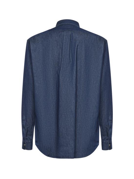 FENDI Denim Long Sleeve Shirt FS1296 AVZG F0QA2 BLUE DOM