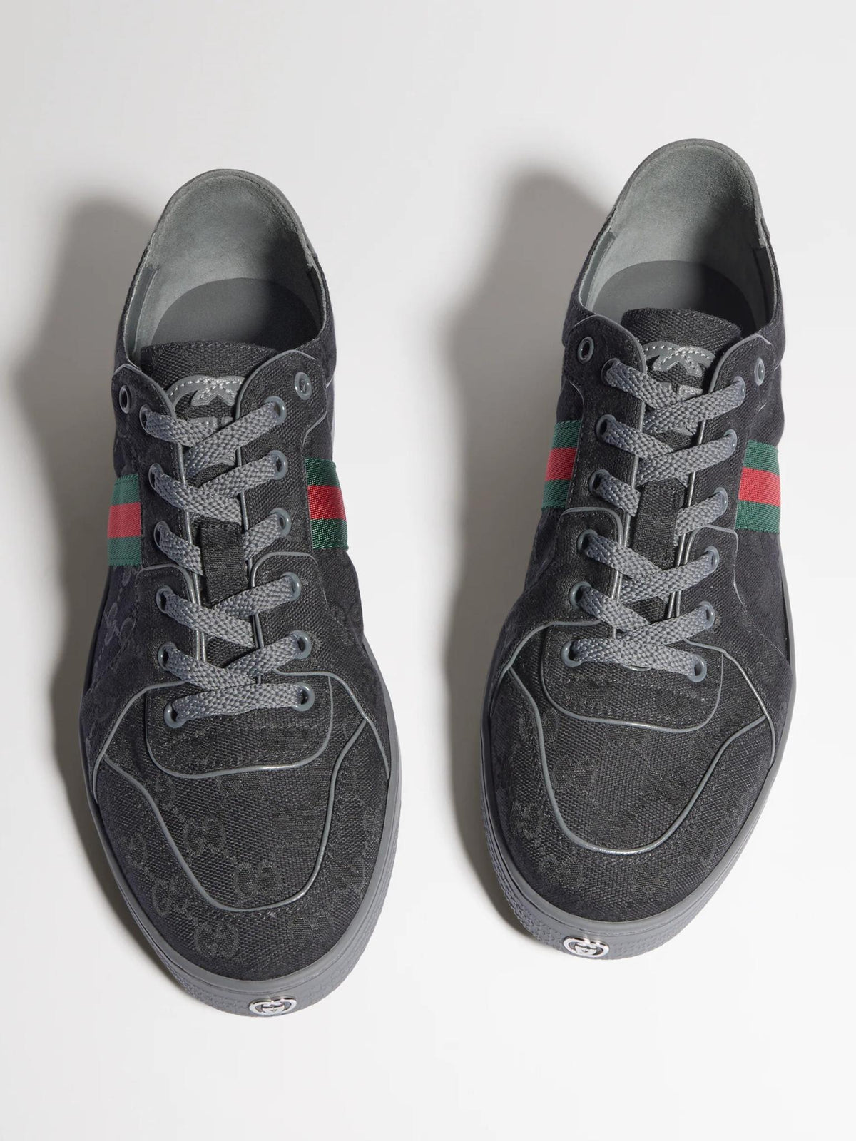 GUCCI White Leather Low-Top Sneakers for Men