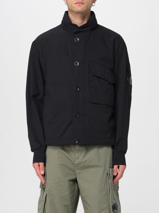 CP Company Men’s Lightweight Zip Jacket 18CMOW008A110264A999 BLACK DOM