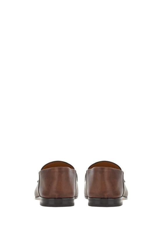 Ferragamo Leather Loafers Men’s Brown 020990757633 DOM