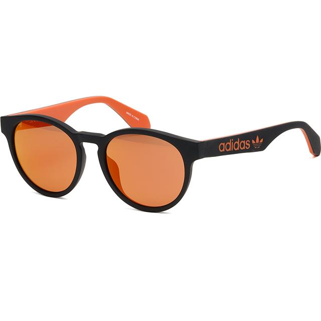 Adidas Orange Mirror Round Sport Sunglasses for Running Golf Fishing OR0025 02U