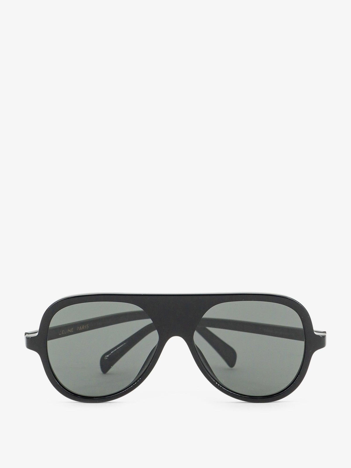 CELINE Black Acetate Rectangle Sunglasses for Men
