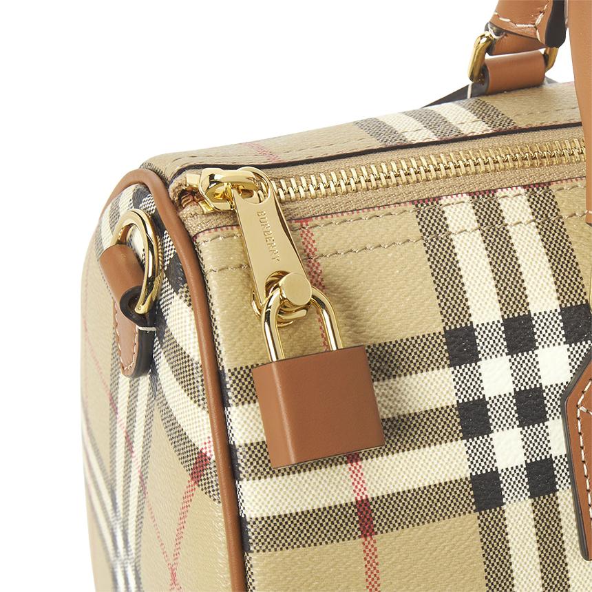 BURBERRY Medium Check Women’s Bowling Tote Bag 8119049