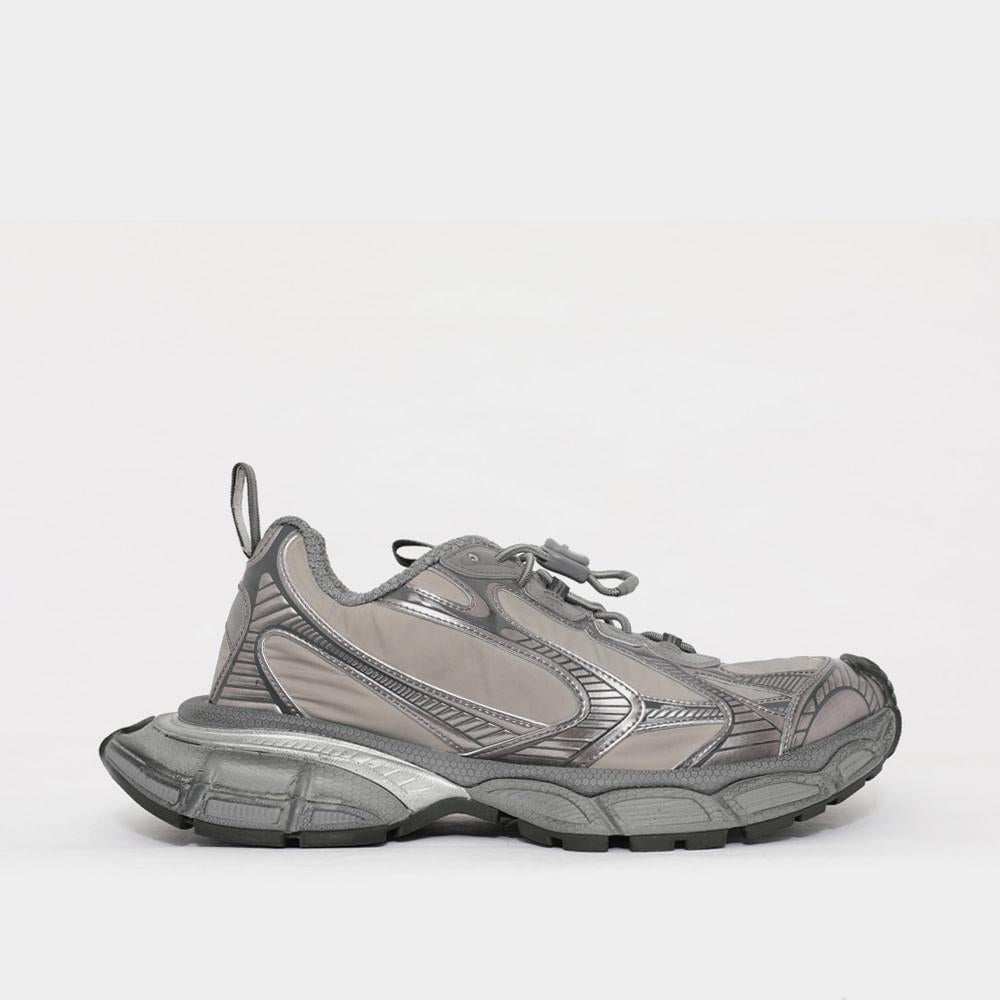 BALENCIAGA Metallic Nylon Drawstring 3XL Men’s Low-Top Sneaker 734734 W3XNY 1100