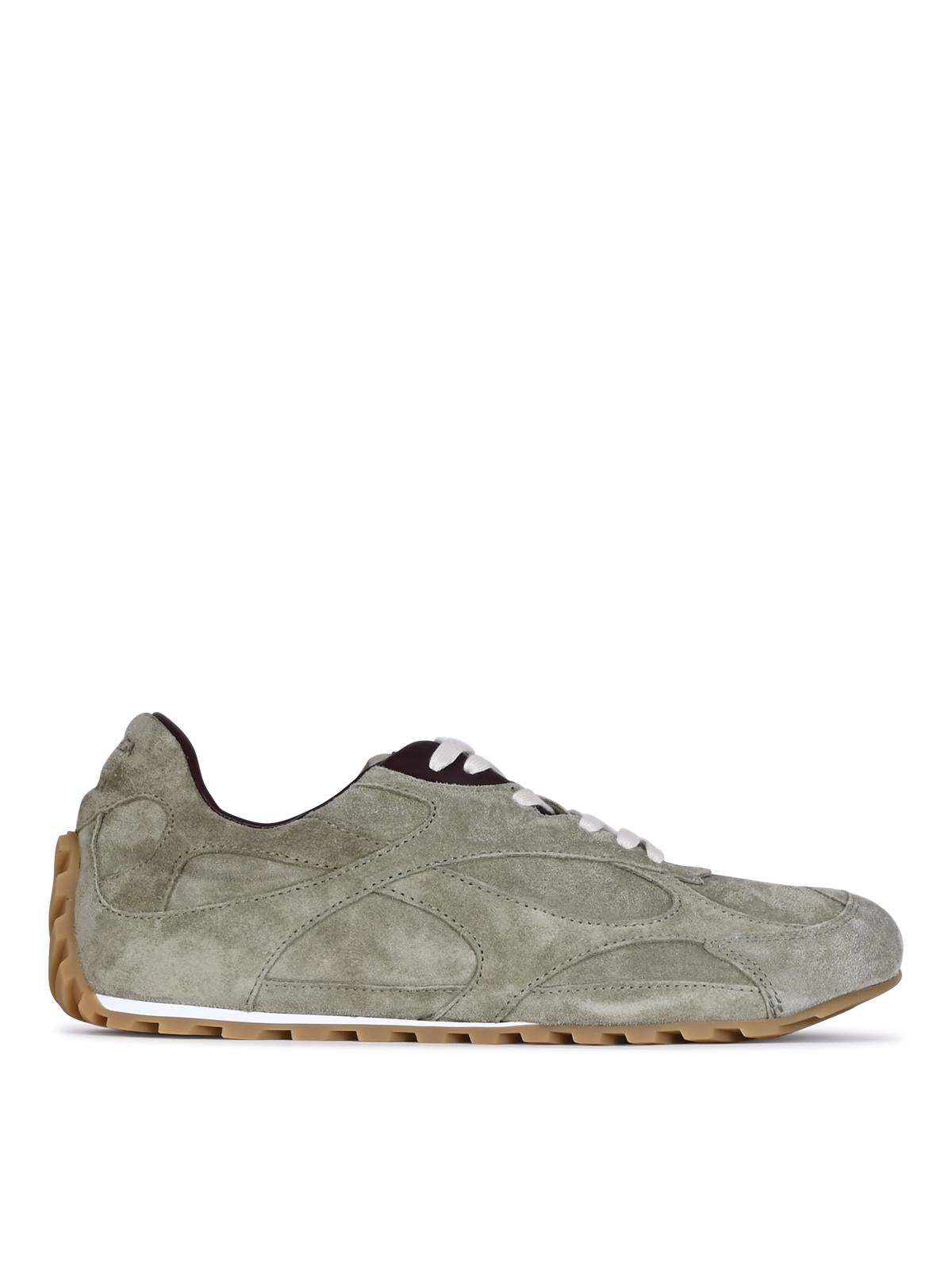 Bottega Veneta White Leather Low-Top Sneakers
