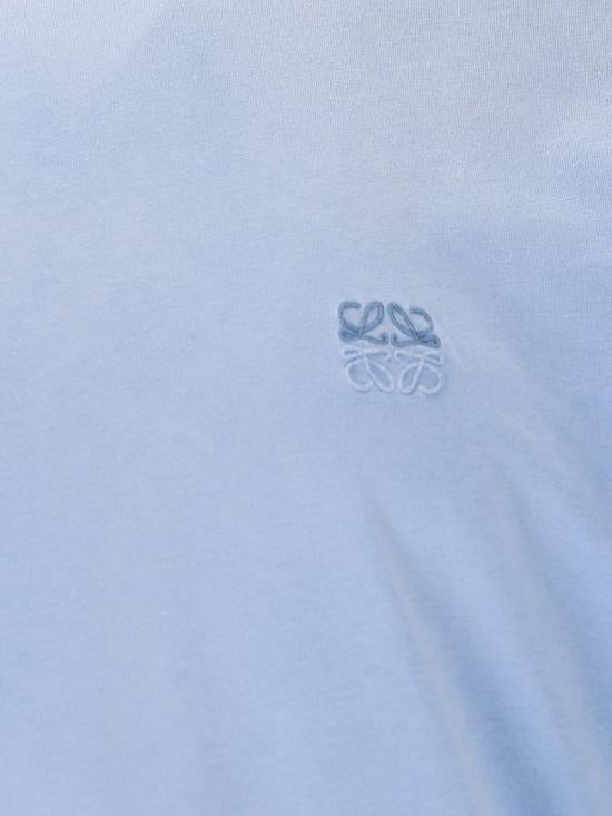 LOEWE Regular Fit Blue Cotton T-Shirt