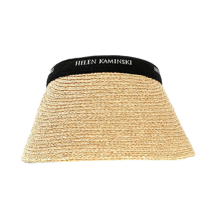 HELEN KAMINSKI Natural Black Logo Bianca 12 Sun Visor Cap