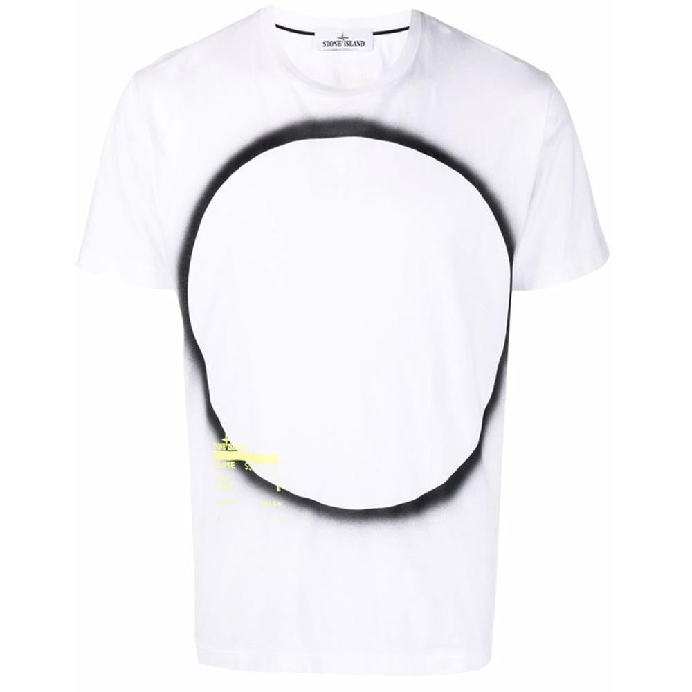 STONE ISLAND Eclipse Print T-Shirt White 76152NS95 V0001
