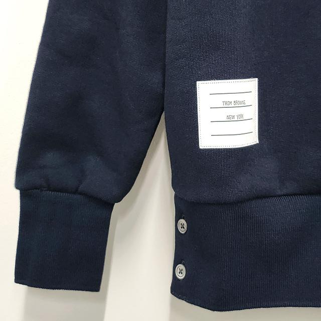 THOM BROWNE Women’s Classic Back Logo Tricolor Sweatshirt Navy