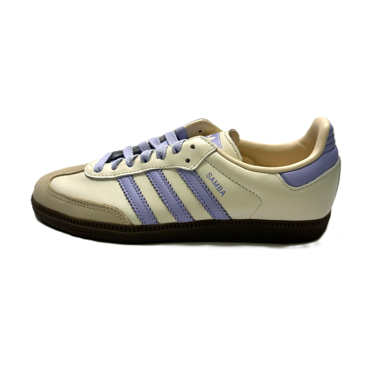 Adidas Samba OG Cream White Violet Low Top Sneakers Women