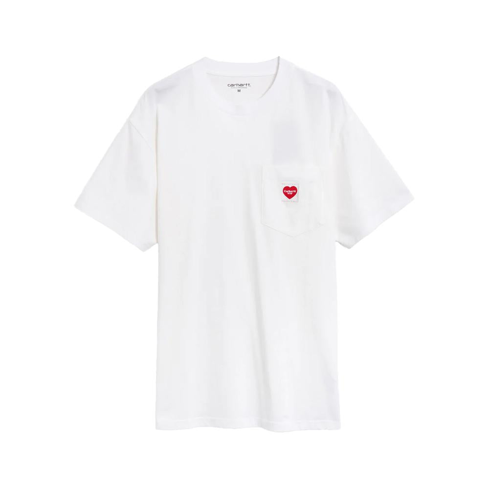 Carhartt Heart Logo Pocket T-Shirt White I032128 1WZXX