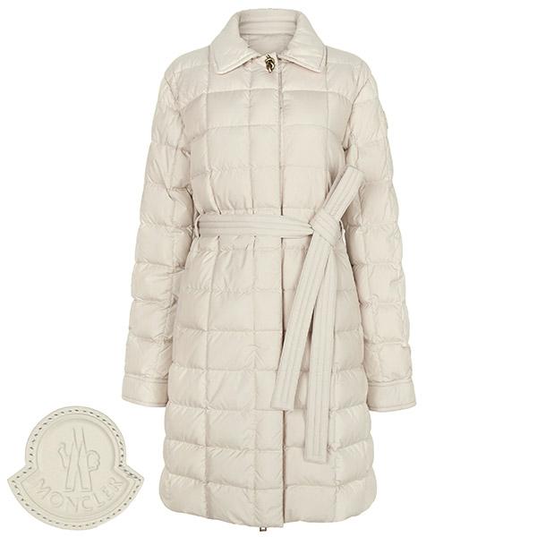Moncler Cream Gresillon Goose Long Down Jacket 1A00120 54AQE 051