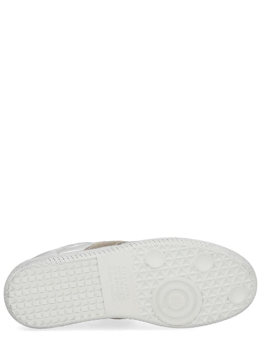 Maison Margiela White Leather Low-Top Sneakers