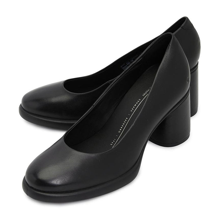 ecco Scalloped LX55 Women’s Leather Pumps Black