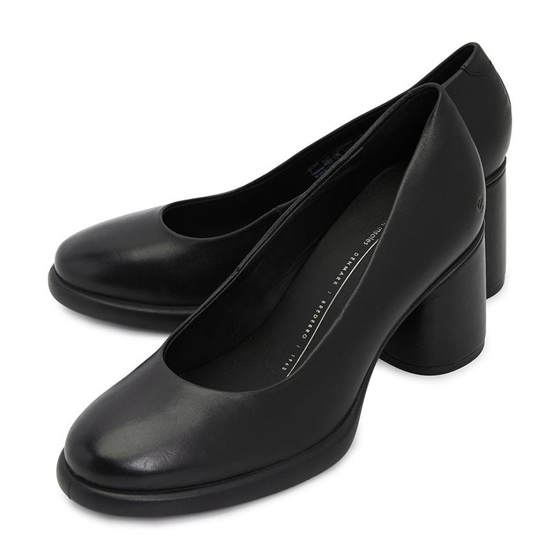 ecco Scalloped LX55 Women’s Leather Pumps Black