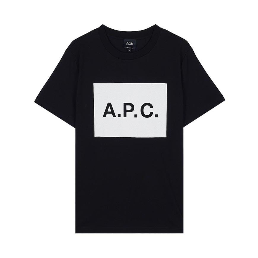 A.P.C. Vignette Logo T-Shirt Black Men’s Cotton