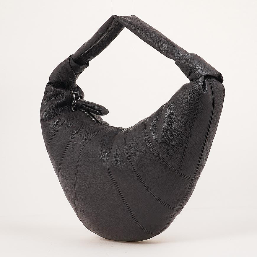 Lemaire Fortune Croissant Shoulder Bag Brown Leather Women