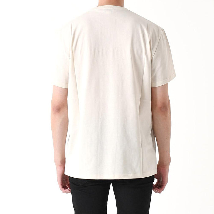 Alexander Mcqueen Logo Embroidered Short Sleeve T-Shirt Cream