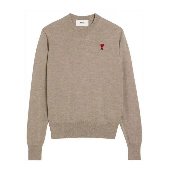 AMI Heart Logo Embroidered Crewneck Sweater Unisex