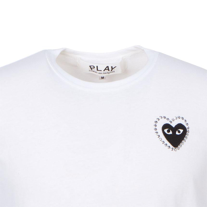 Comme des Garcons Black Patch Metal Stone Unisex Short Sleeve T-Sh AX T802 051 1