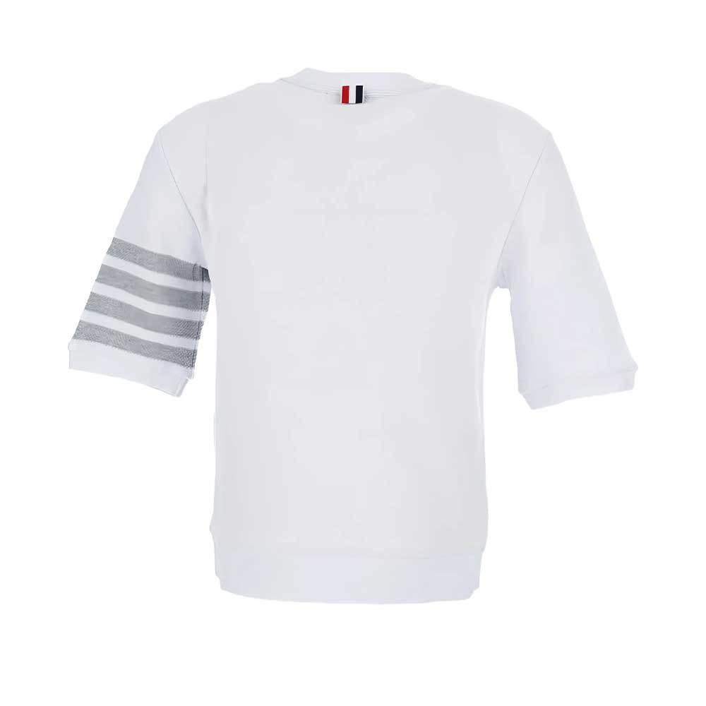 THOM BROWNE Textured Cotton Piqué 4-Bar Short Sleeve T-Shirt