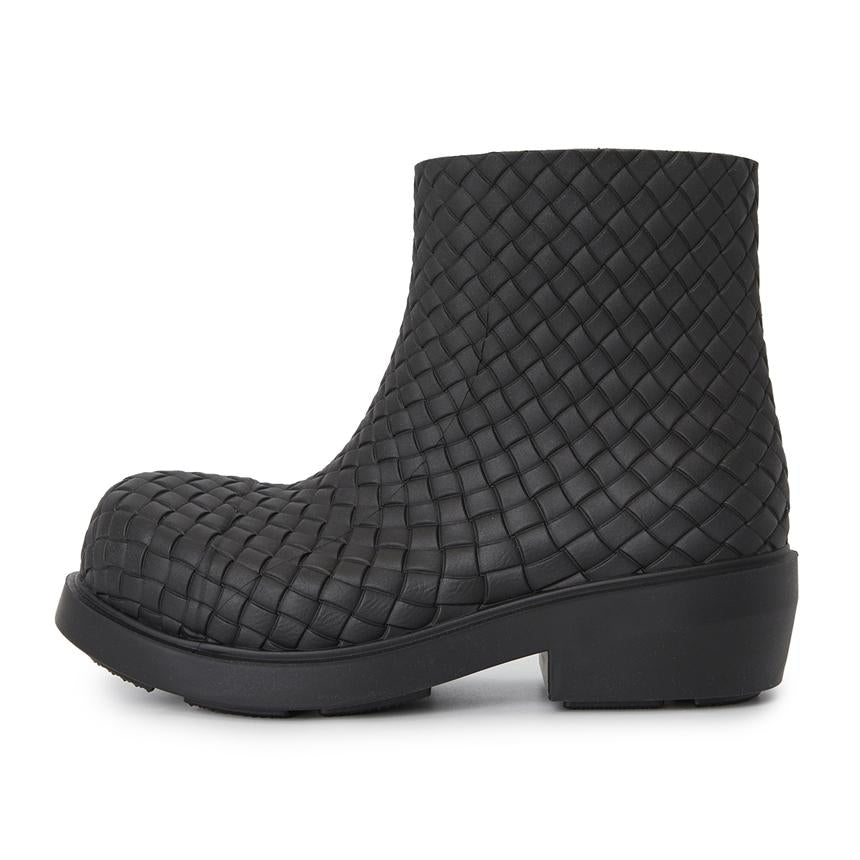 Bottega Veneta Fireman Women’s Black Leather Ankle Boots