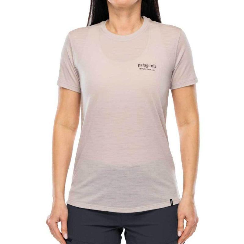 patagonia Capilene Cool Merino Blend Graphic Short Sleeve T-Shirt Wom 44595 HHSM