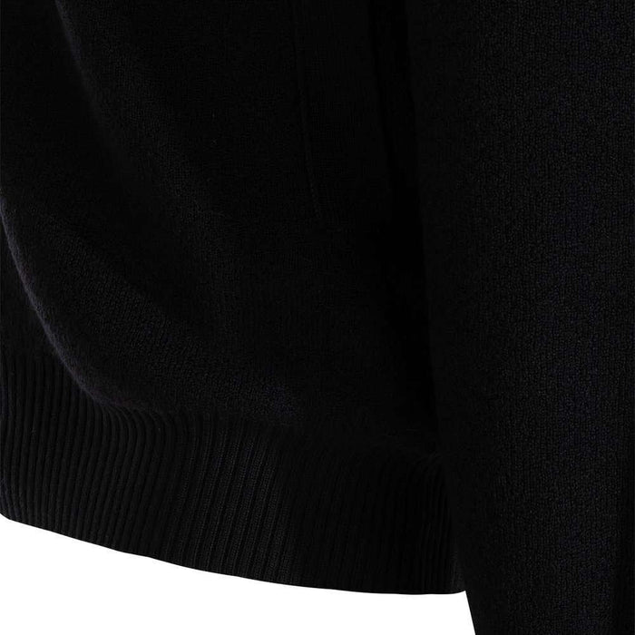 STONE ISLAND Black Wool Patch Logo Cardigan Unisex