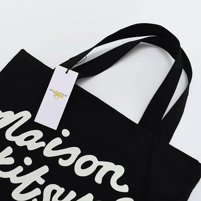 Maison Margiela Handwritten Print Eco Canvas Tote Bag