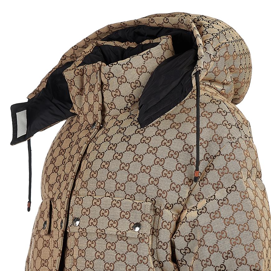 GUCCI Women's GG Cotton Canvas Puffer Jacket 717558 Z9AAR 2184