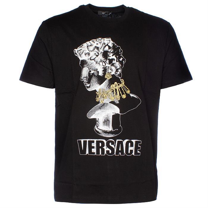 Versace Men’s Logo Graphic Short Sleeve T-Shirt Black