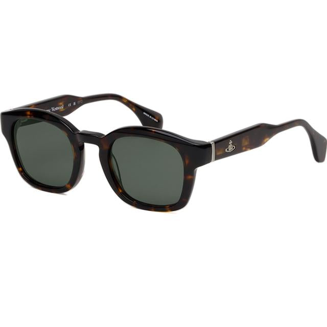 Vivienne Westwood Tortoise Acetate Square Sunglasses Unisex VW5025 100