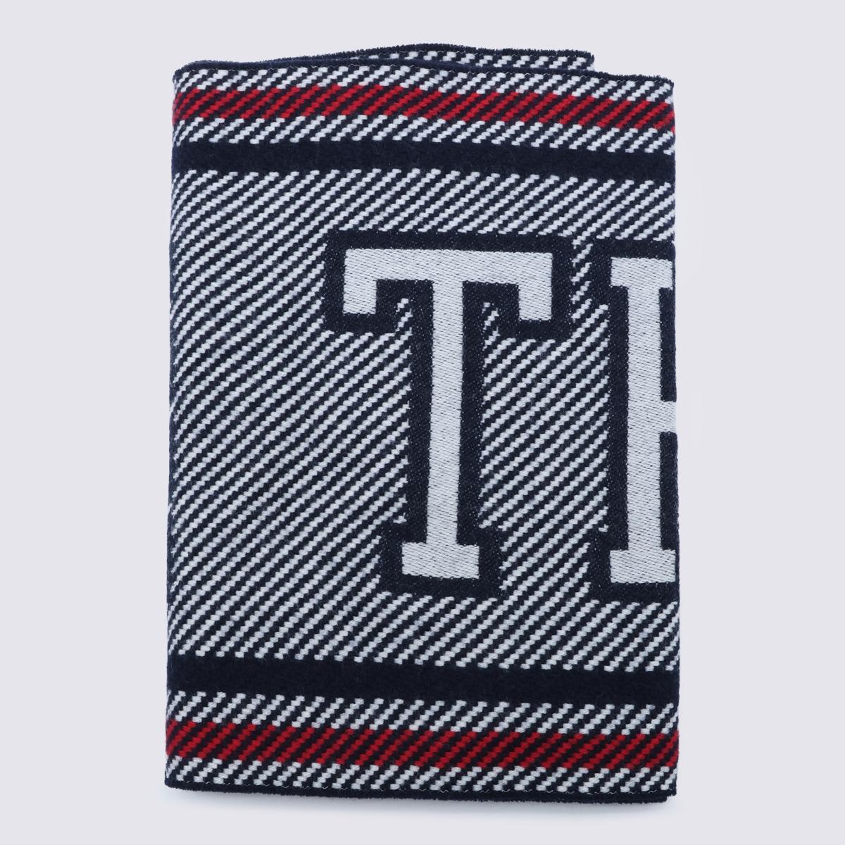 THOM BROWNE Grey Wool Scarf