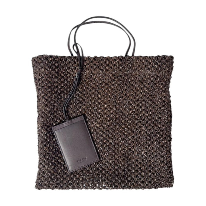 The Row Mini Raffia Woven Tote Bag