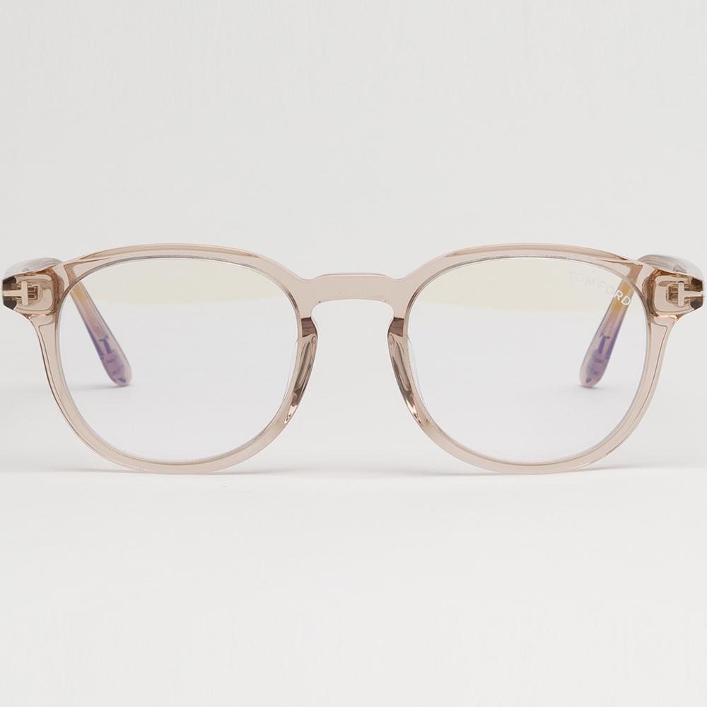 TOM FORD Blue Light Blocking Clear Acetate Optical Glasses Asian Fi TF5795KB 045