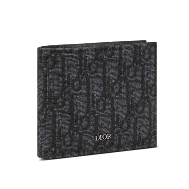 DIOR Oblique Compact Bifold Wallet for Men Card Holder 2OBBH027YSE 2