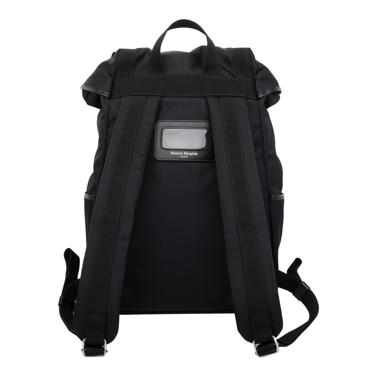 Maison Margiela Black Leather Backpack