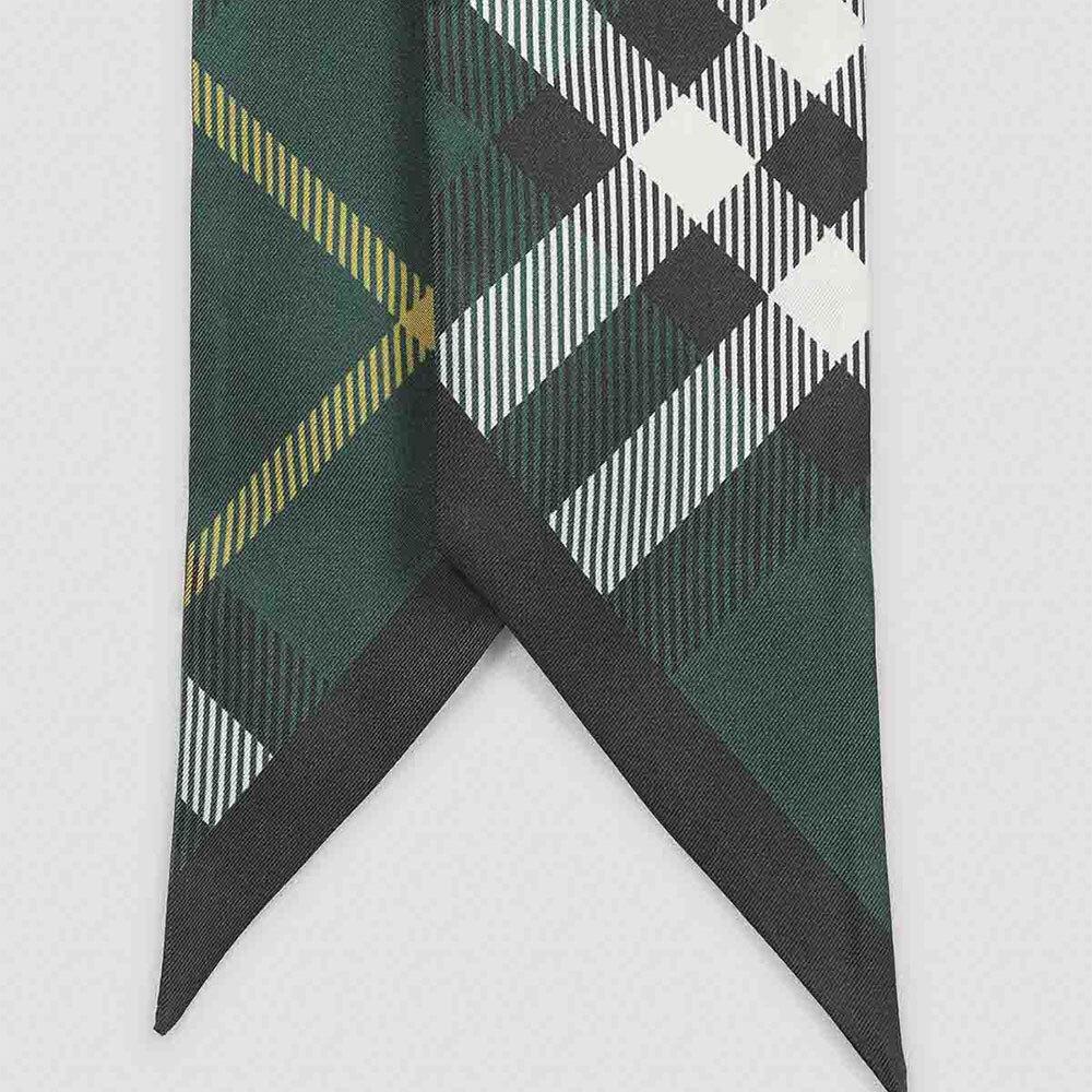 BURBERRY Silk Check Bandana Scarf for Women