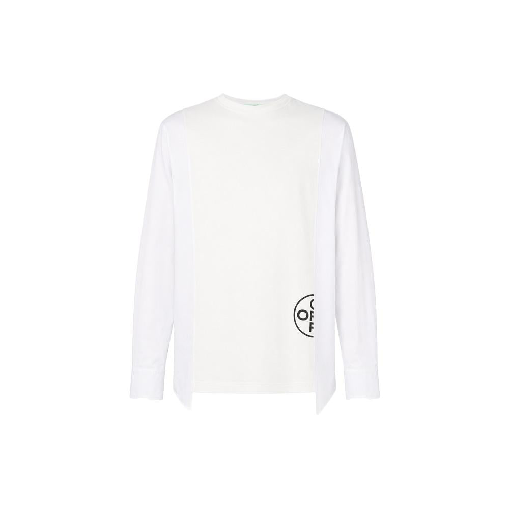 OFF WHITE 15th Anniversary Hybrid Long Sleeve T-Shirt White Men’s