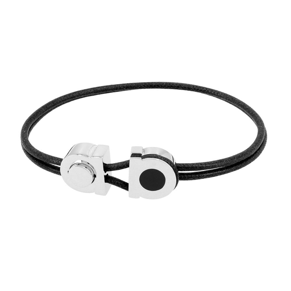 Ferragamo Gancini Leather Bracelet for Men 77 0405 0791272